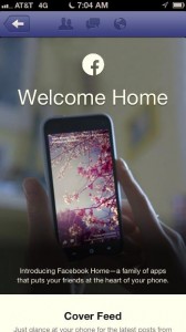 Facebook Home iOS Ad -- Screen 1