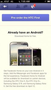 Facebook Home iOS Ad -- Screen 5