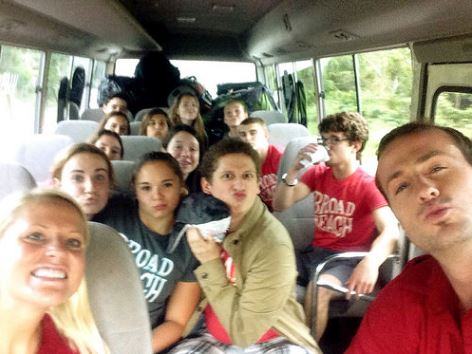 Broadreach Fiji Shark Studies 2014 -- Bus ride from the airport on Day 1