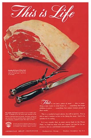 Leo Burnett 1940s Meat Campaign