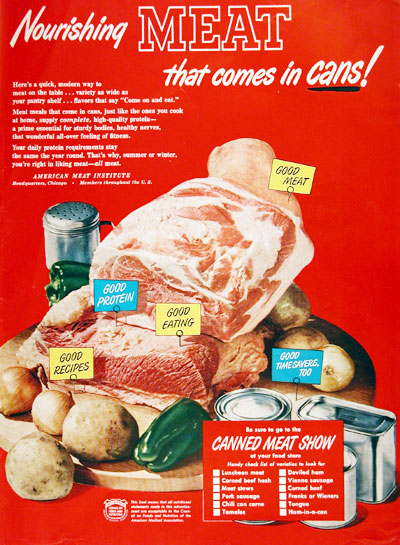 American Meat Institute Nourishing Meat That Comes in Cans