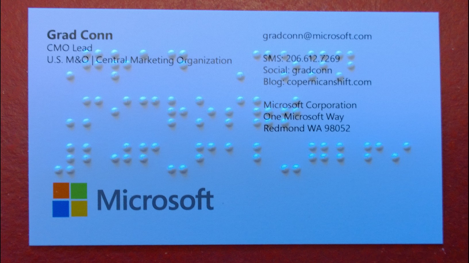 Grad Conn Microsoft Business Card