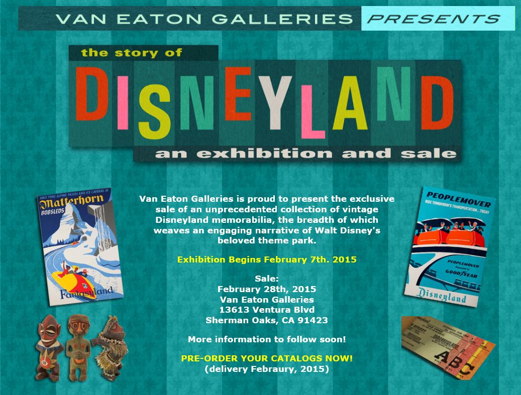 The Story of Disneyland -- an Exhibition and Sale