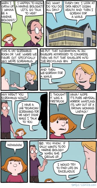 Marine Biologist Screaming