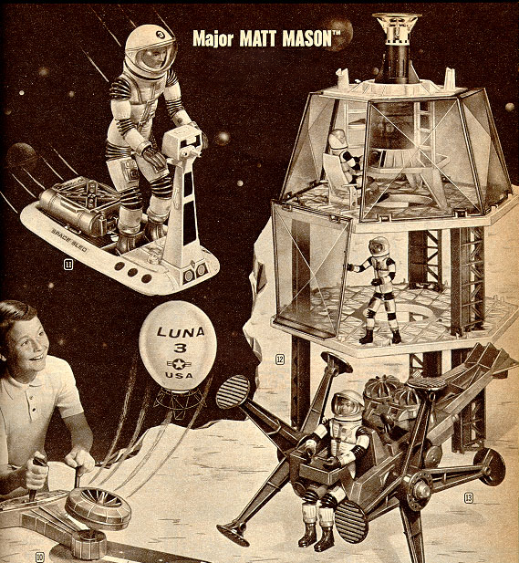 Excellent Copy Vintage 1966 Mattel Major Matt Mason Space Station Instructions 